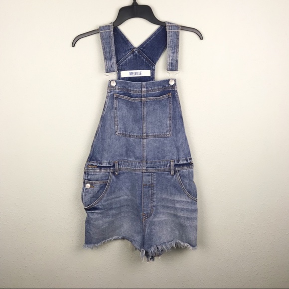 Brandy Melville Denim - [Brandy Melville] Denim Overalls Shorts